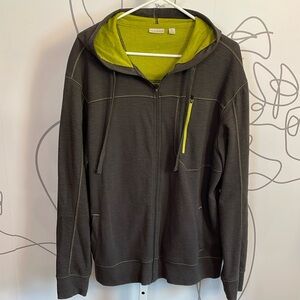 TEHAMA- Gray and Green Performance Jacket size XL